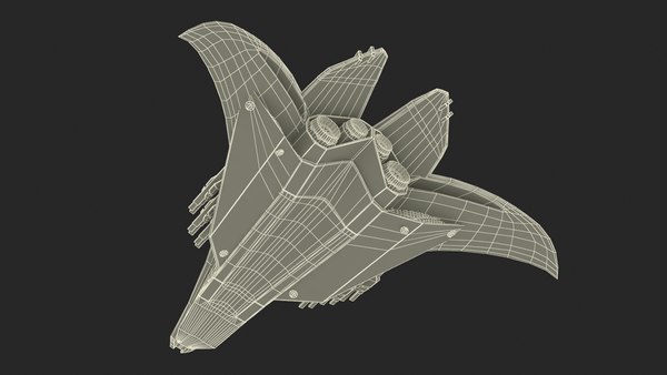 modelo 3d Nave espacial futurista de combate espacial Gris - TurboSquid ...