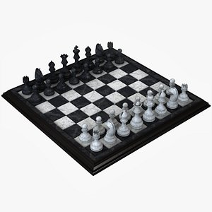 Chess 3D free Chess piece, Gentleman International Chess, 3D