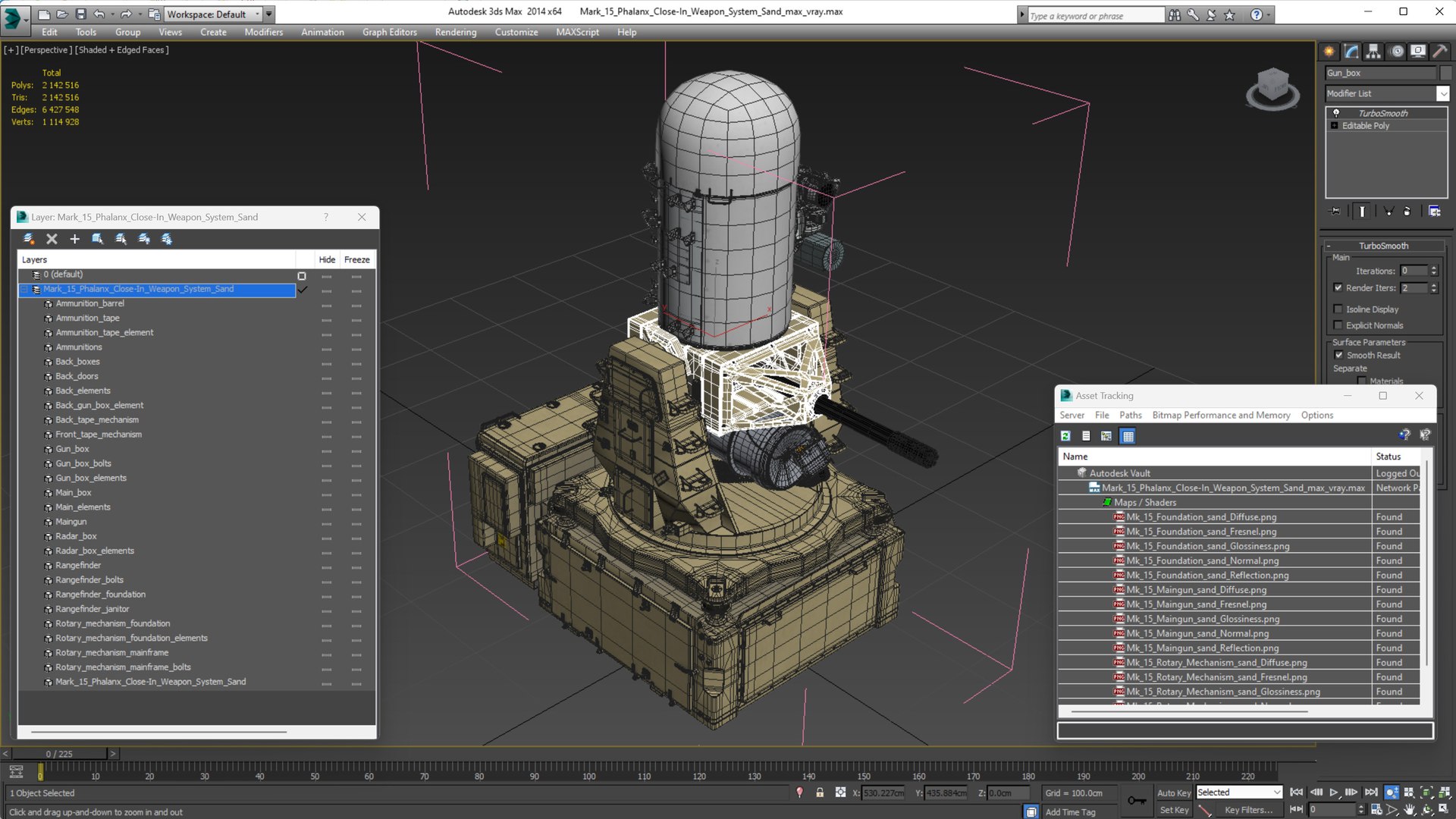 3D Mark 15 Phalanx Close-In Weapon System Sand model https://p.turbosquid.com/ts-thumb/v7/Trfh2Q/dk/mark15phalanxcloseinweaponsystemsandc4dmodel020/jpg/1691835683/1920x1080/fit_q87/02c6267a87ea1d9f1064cb434a481e6d7d3e61ae/mark15phalanxcloseinweaponsystemsandc4dmodel020.jpg