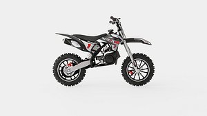 MXR 50cc Motorbike Black 3D