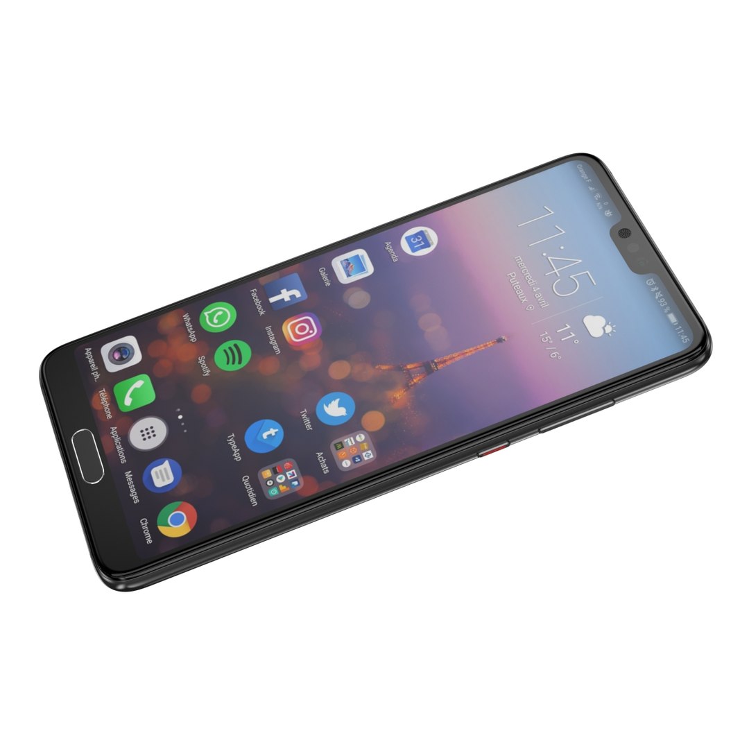 Huawei pro p 3D model - TurboSquid 1280172