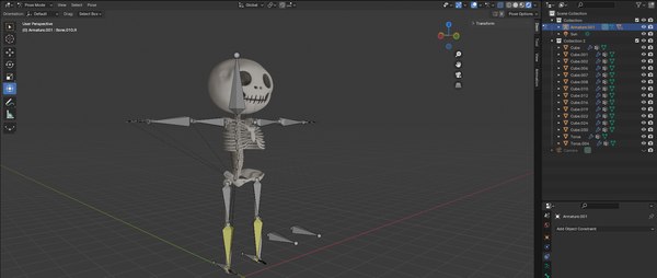 3D модель Скелет BoneMan - TurboSquid 2200658