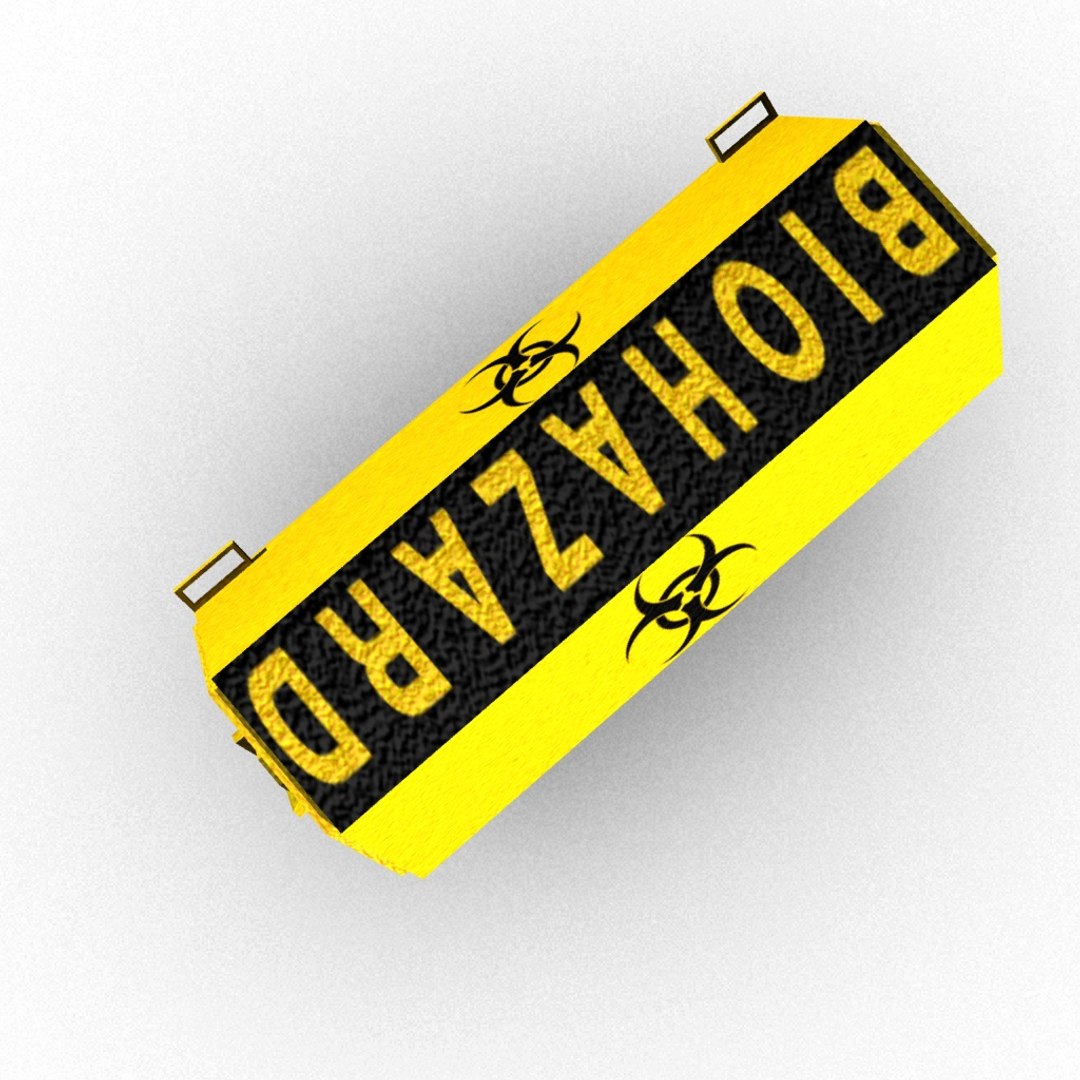 3D Model Bio Hazard Container - TurboSquid 1385916