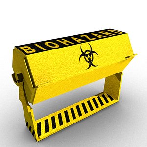 3D model bio hazard container