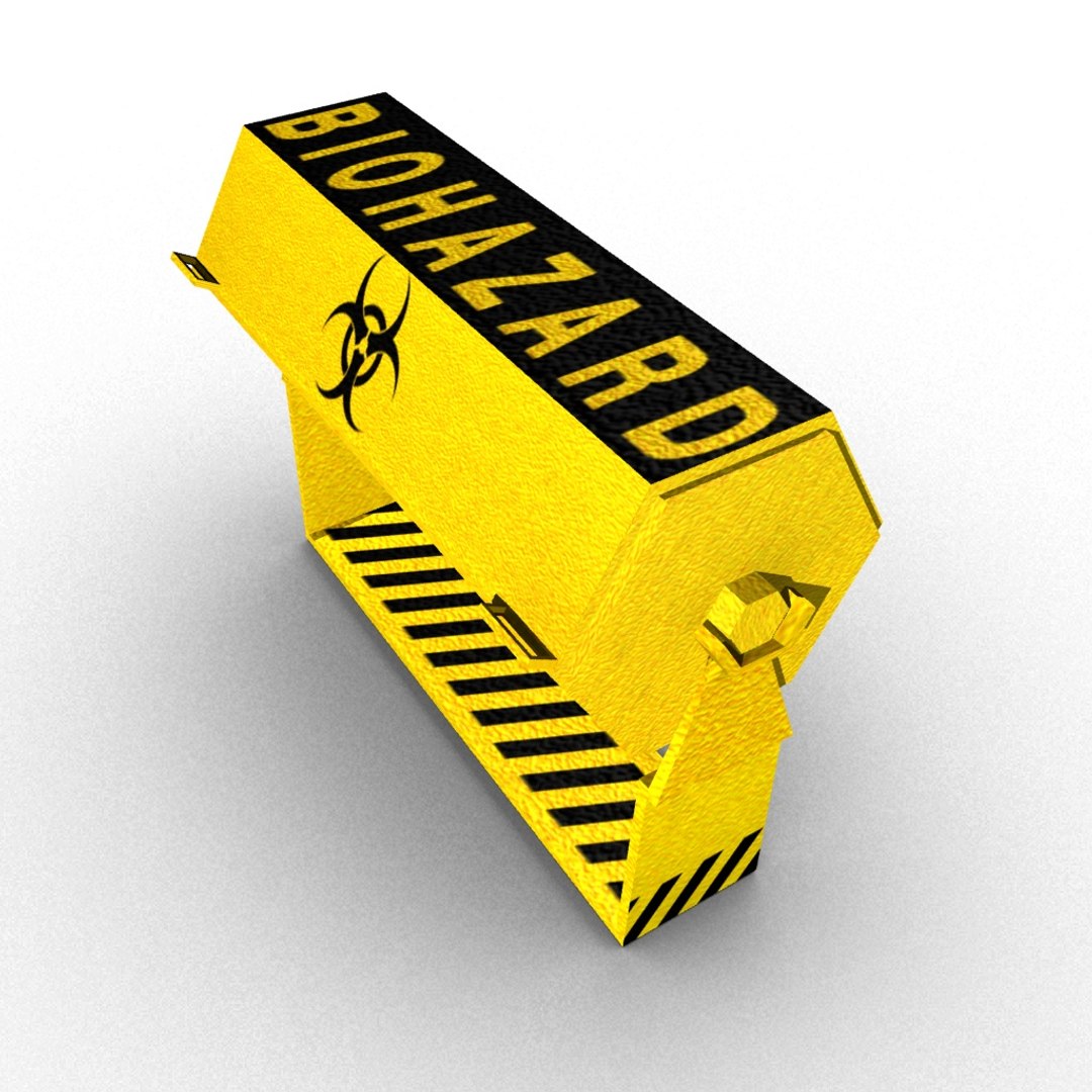 3D Model Bio Hazard Container - TurboSquid 1385916