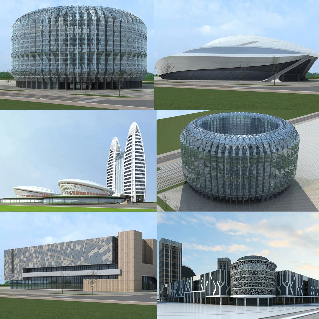 Modern Building Collection 07 3D Model - TurboSquid 1985455