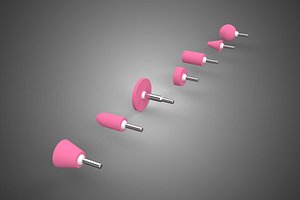 PINK MOUNTED GRINDING POINT STONE BIT CERAMIC WHEEL DIE HEAD TIP