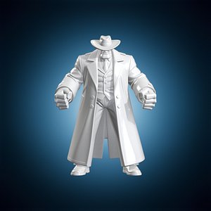 Mister X Tyrant Figure 3D Print Model Fan Art 3D