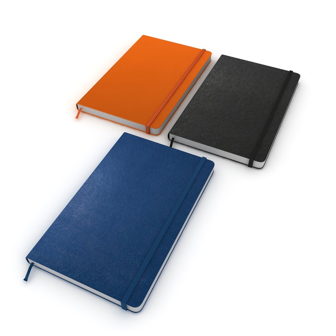 Moleskine book notebook 3D - TurboSquid 1366542