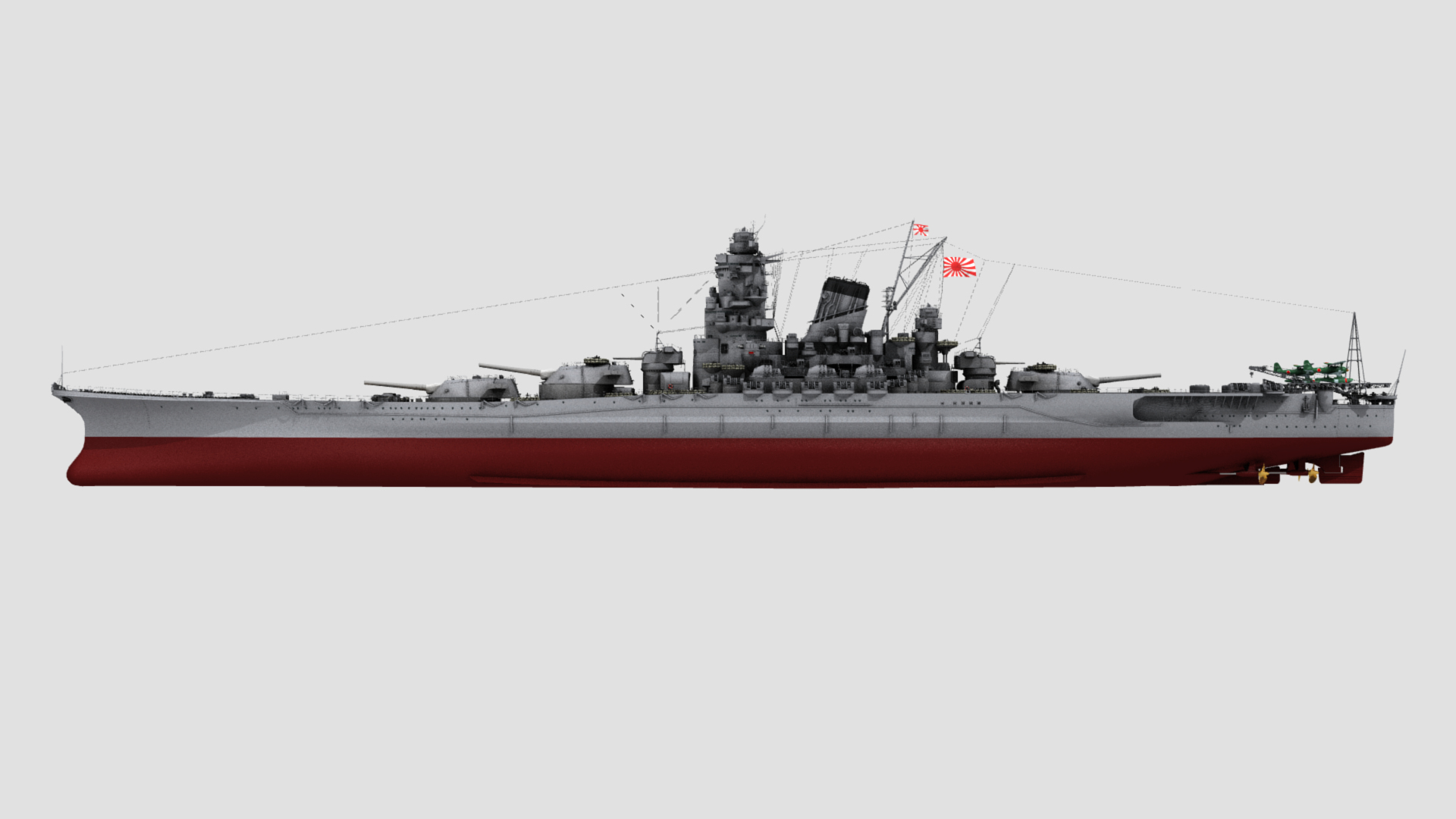 Battleship Yamato 3D Model - TurboSquid 1184000