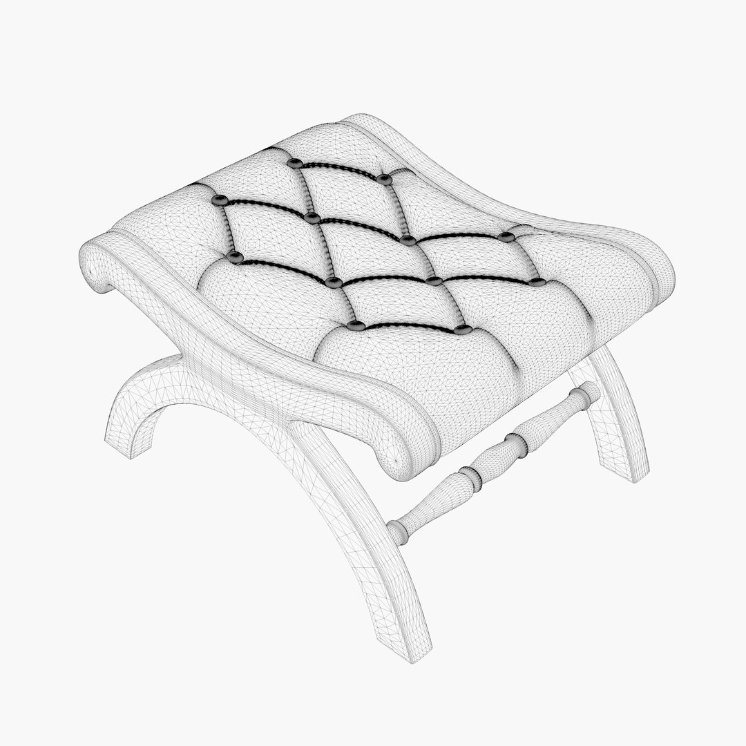 Rocking Chair With Footrest 3D Model - TurboSquid 1996918