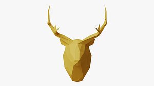 paper deer head