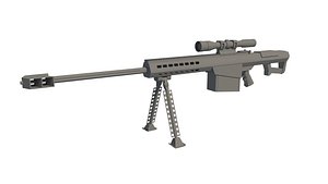 SNIPER  FRANCOTIRADOR BARRETT M-82 3D model