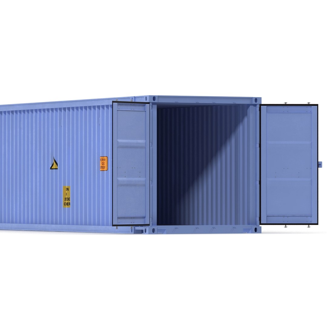 45 ft cube container 3d max