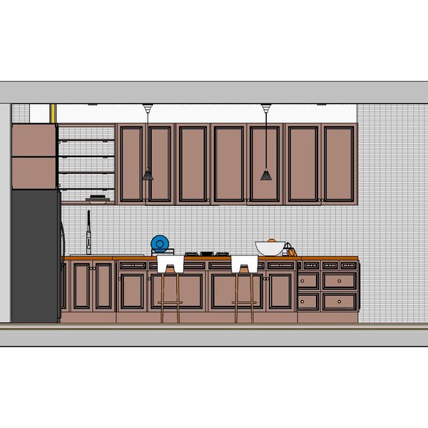 Boiserie Kitchen Revit model - TurboSquid 1722628