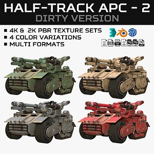 Half-track APC-2-Dirty-4 Colors