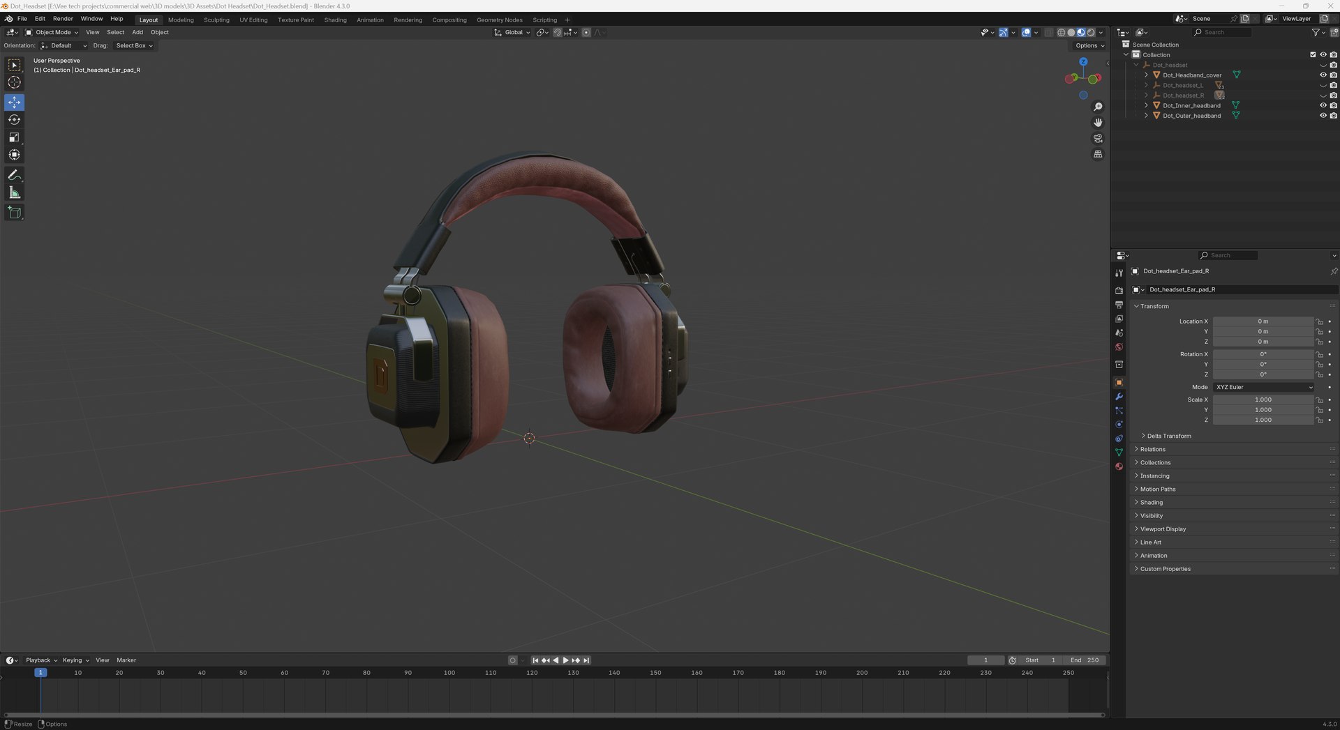 3D DOT Headset MAYA And Blender Model - TurboSquid 2411131