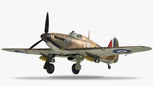 3D hawker hurricane