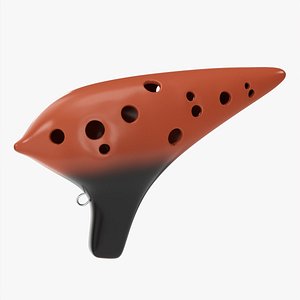 3D model Ocarina wind music instrument