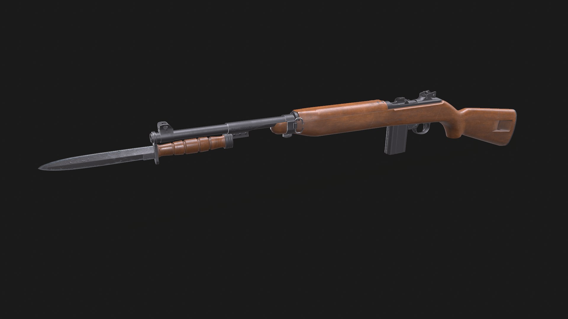 M1 Carbine Low-poly PBR 3D - TurboSquid 2238203