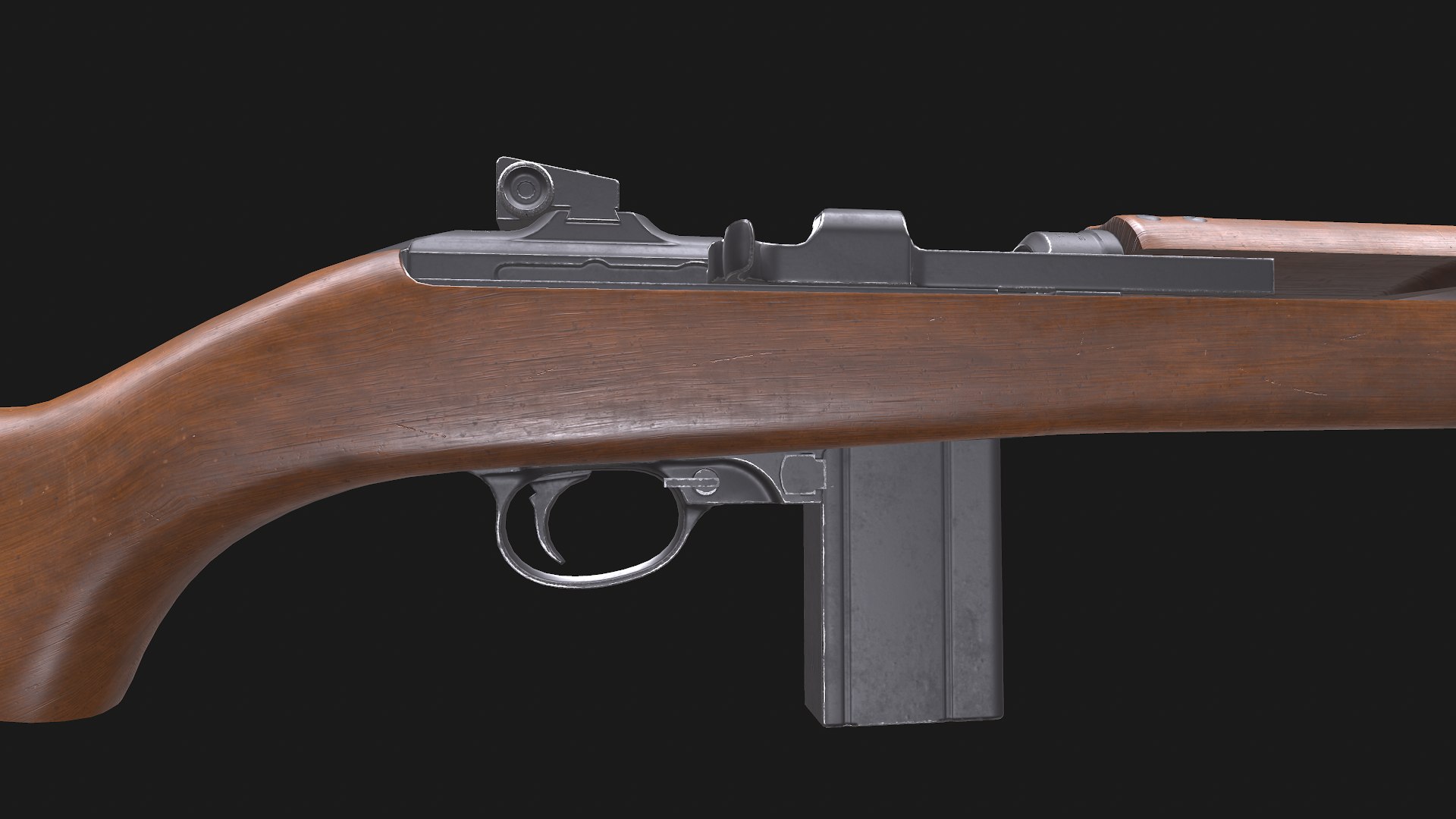 M1 Carbine Low-poly PBR 3D - TurboSquid 2238203