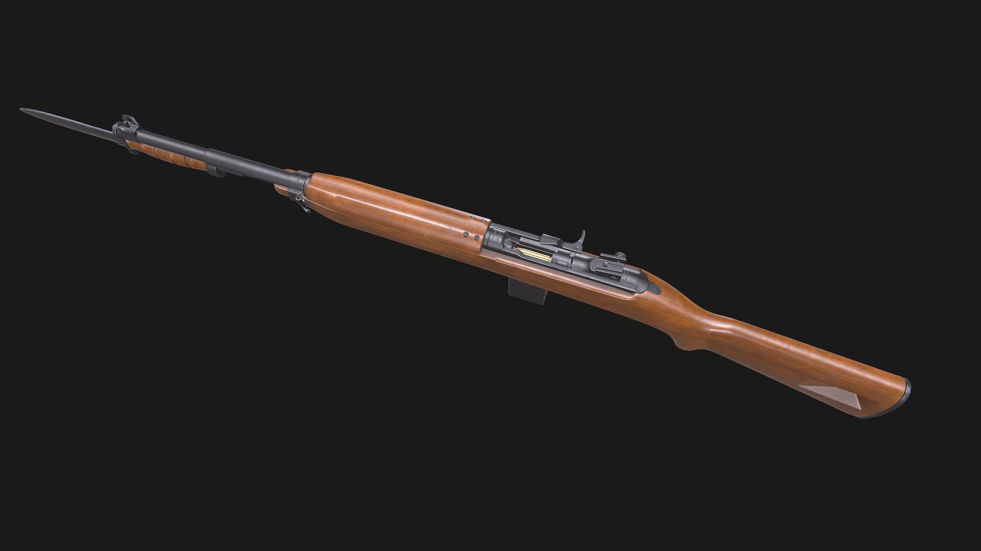 M1 Carbine Low-poly PBR 3D - TurboSquid 2238203