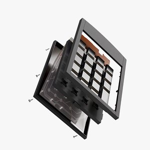 Disassembled Numeric Keypad Model