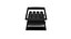 Modèle de clavier de calculatrice démonté