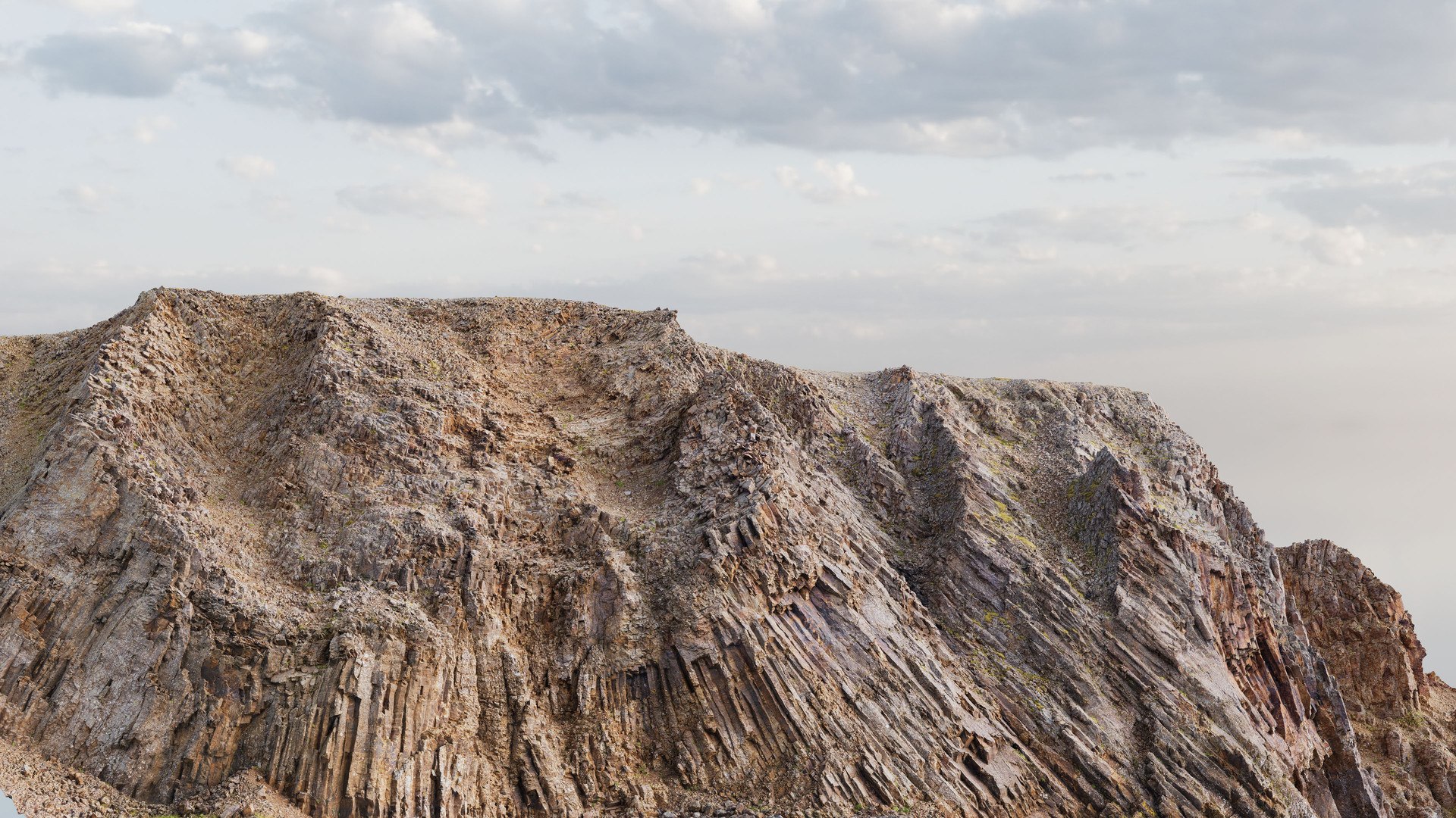 Basalt Mountain Slope -  3D PBR Model 3D model https://p.turbosquid.com/ts-thumb/v8/ElcKhf/Cd/lighting1/jpg/1774955951/1920x1080/fit_q87/239a2df17397e05a892b68c24efb6fd1c6936393/lighting1.jpg