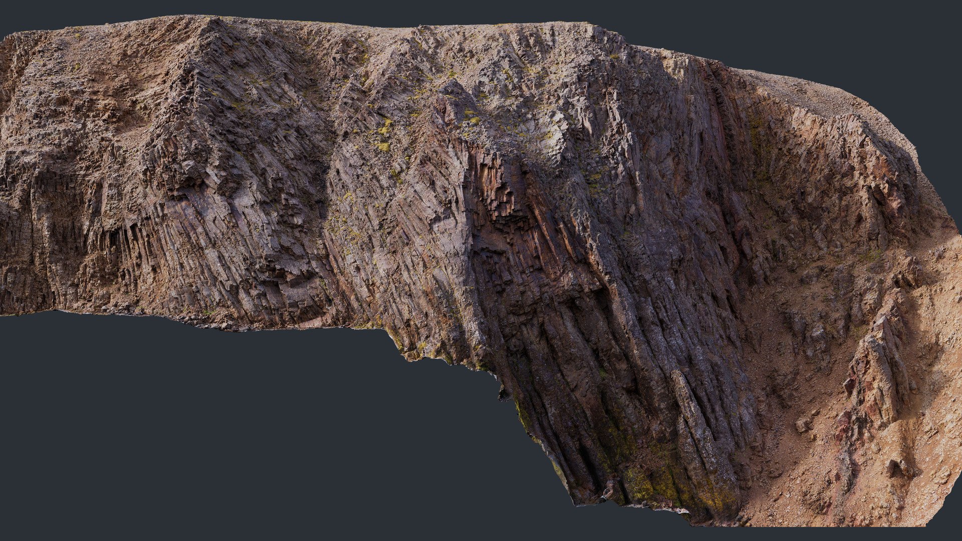 Basalt Mountain Slope -  3D PBR Model 3D model https://p.turbosquid.com/ts-thumb/v8/ElcKhf/Qz/3/jpg/1774955963/1920x1080/fit_q87/43c26c8ad6ccbd0b7e63780ddcf710654ed5cc5e/3.jpg