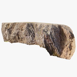 Basalt Mountain Slope -  3D PBR Model