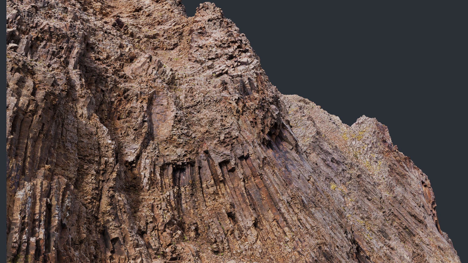 Basalt Mountain Slope -  3D PBR Model 3D model https://p.turbosquid.com/ts-thumb/v8/ElcKhf/xm/5/jpg/1774955966/1920x1080/fit_q87/6ce51f899d7f980f711dcde016ca5d4205d1b6f4/5.jpg
