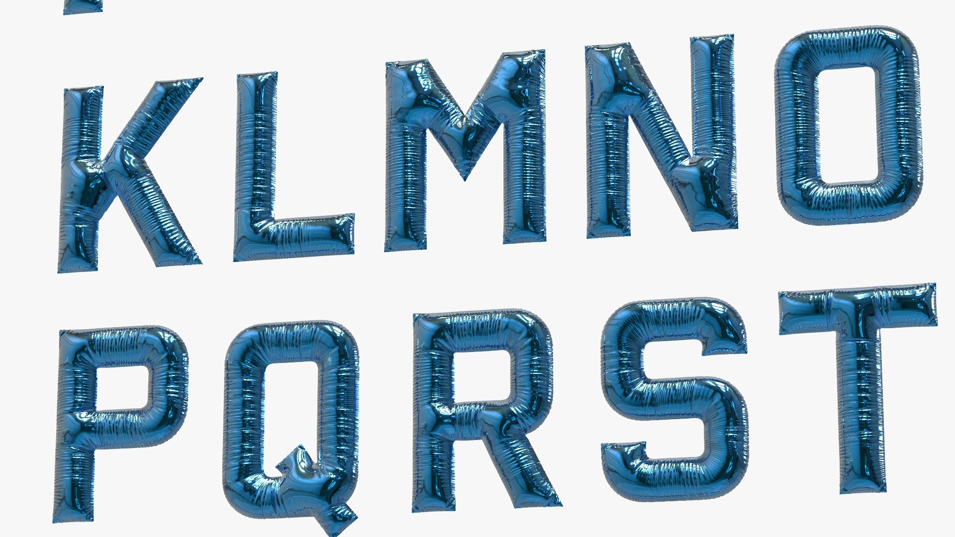 3D Half Inflated Alphabet - TurboSquid 2230171