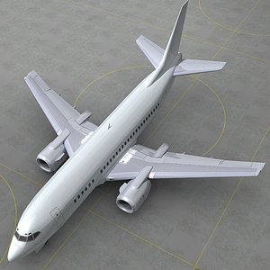Boeing 737_500 Generic White