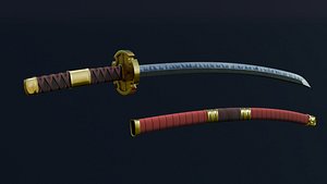 3D model Katana - Sandai Kitetsu