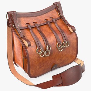 Classic Hunting Brown Leather Bag