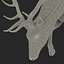 3d elk eating pose fur model