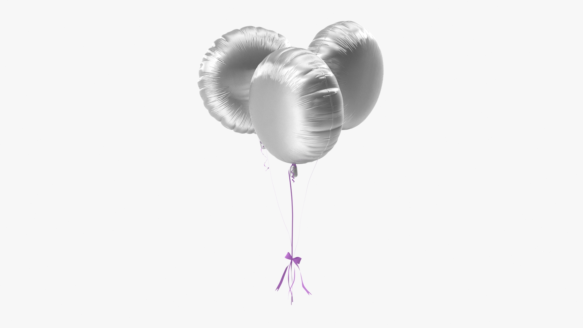 Party Helium Balloons Chrome 3D TurboSquid 2080772
