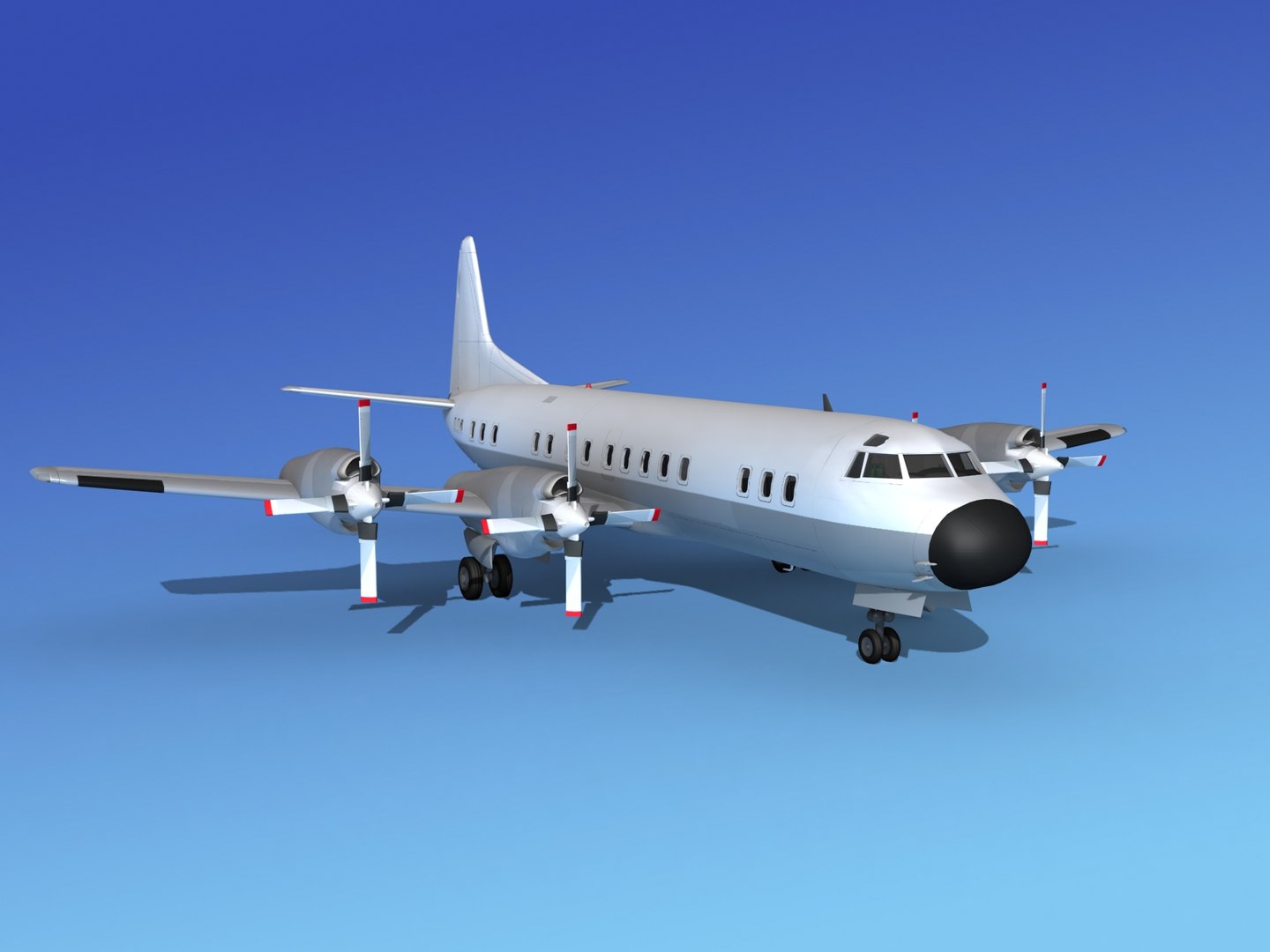 3d Model Propellers Electra Lockheed