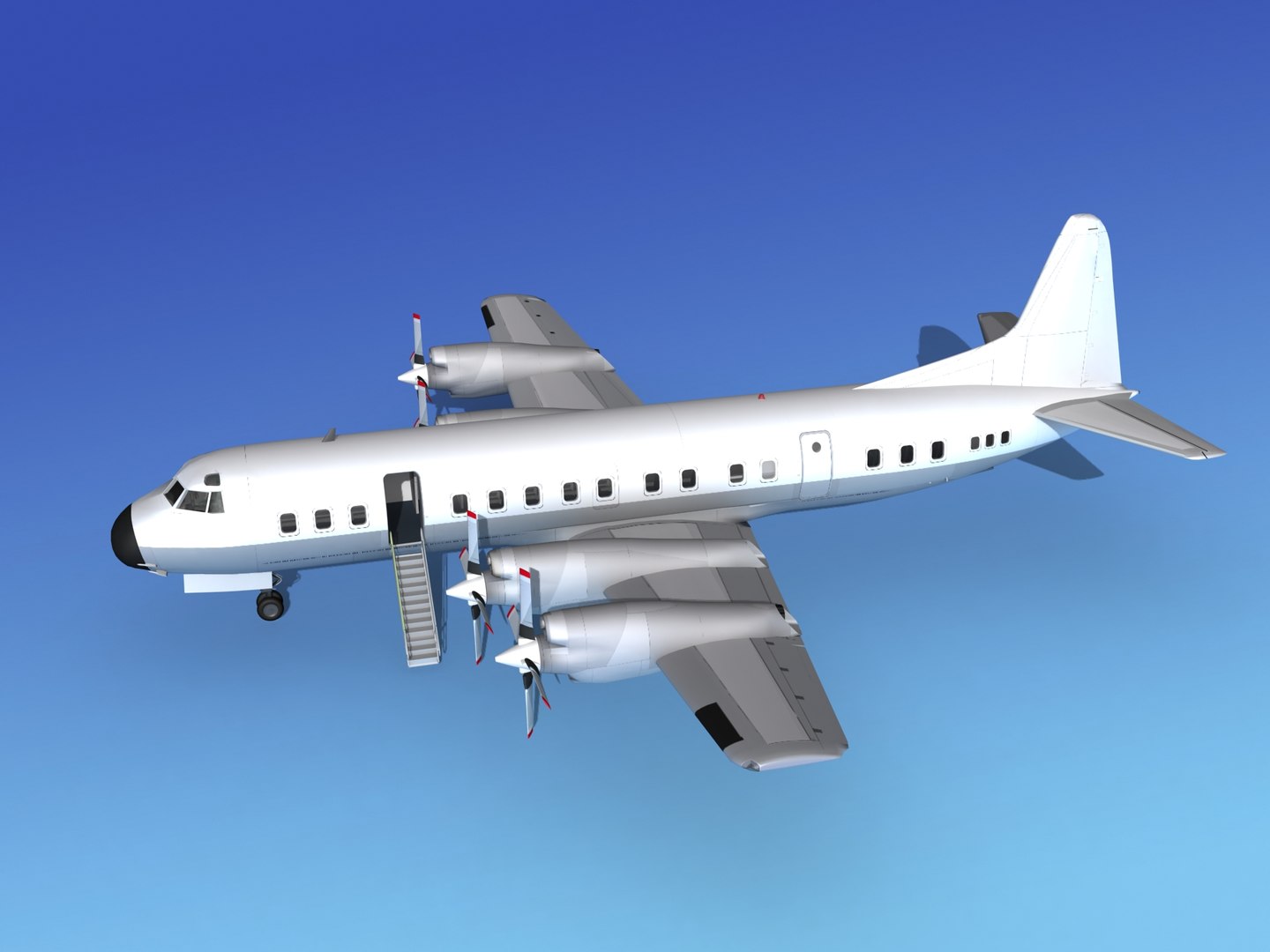 3d Model Propellers Electra Lockheed