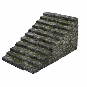 3d stone stairs model
