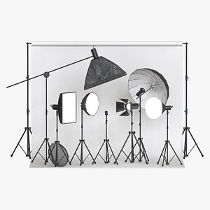 3D A set of studio equipment 01