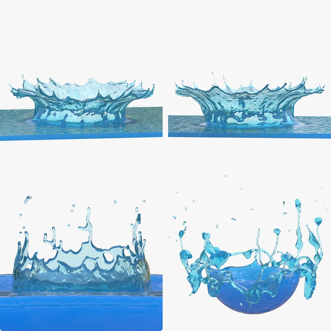 3D Splash Collection Pack 04 - TurboSquid 2369208