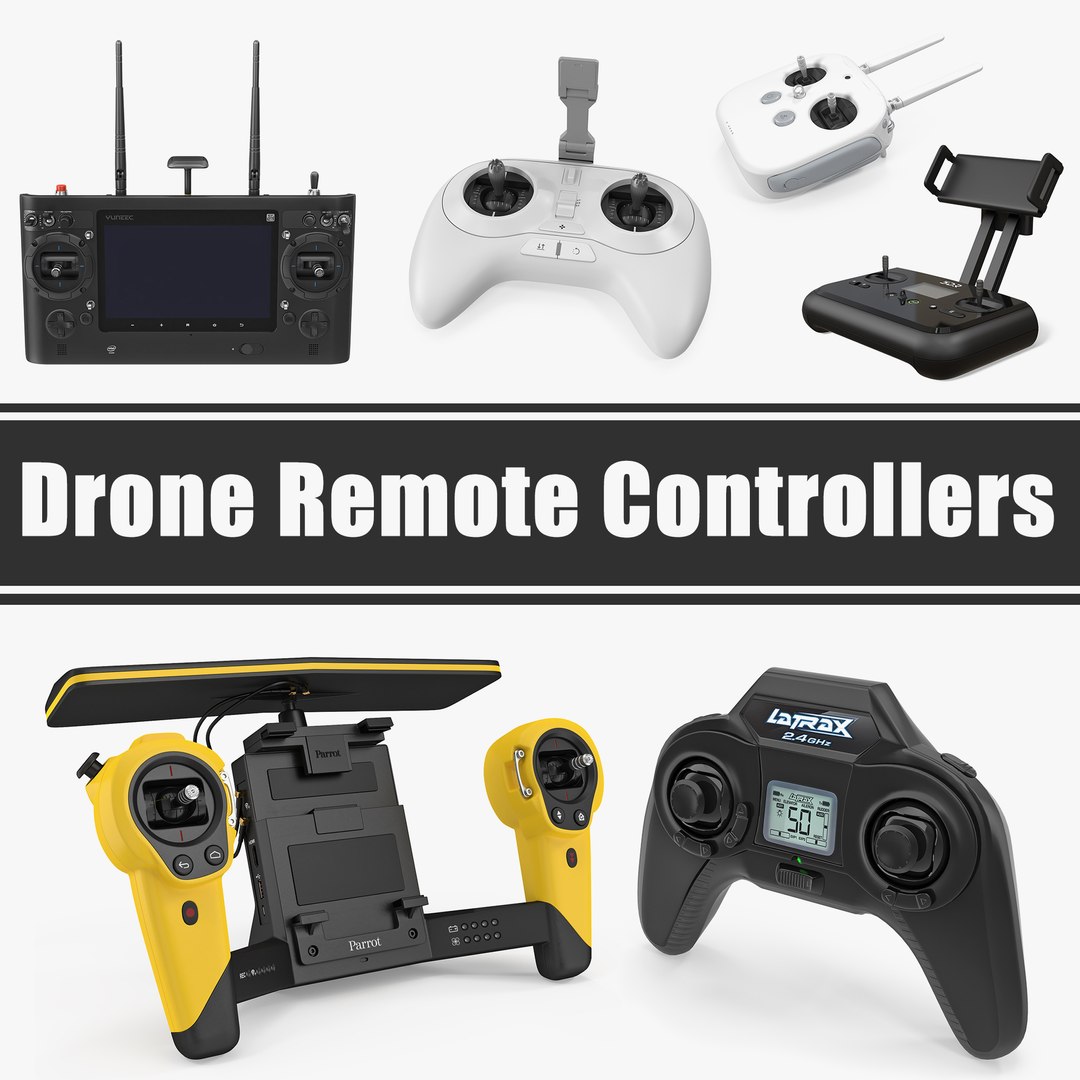 Drone Remote Controllers 3D Models Collection 3D model preview