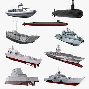 3D warships 4 stealth ship