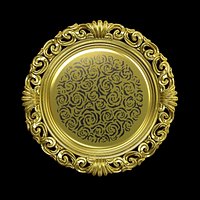 Decorative Gold Plate Pino Vismara