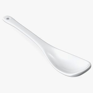 Spoon Porcelain White