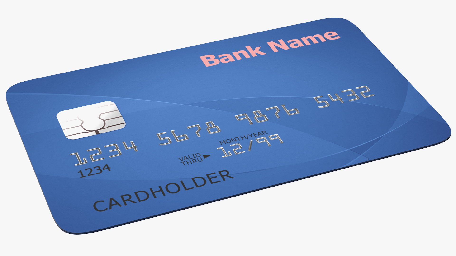 Credit Card 3D model preview