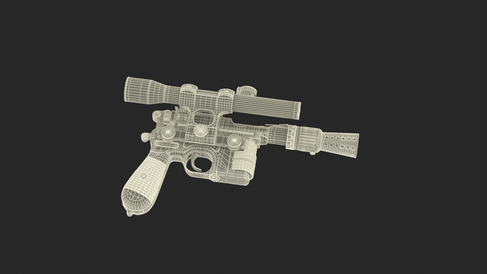 Han Solo Blaster 3D Model - TurboSquid 2261414