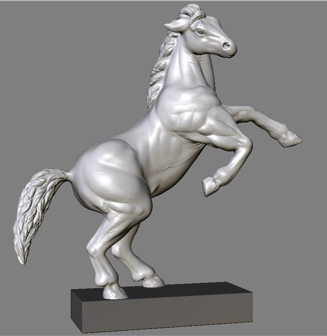 Statue Horse Roman 3d Model